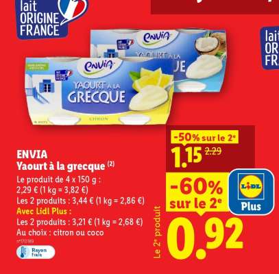 ENVIA Yaourt à la grecque