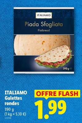 ITALIAMO Galettes rondes