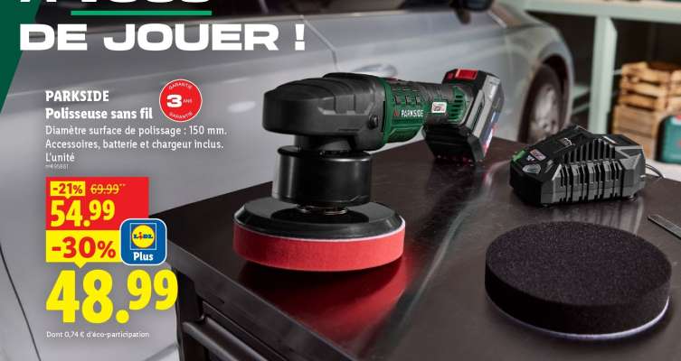 PARKSIDE Polisseuse sans fil