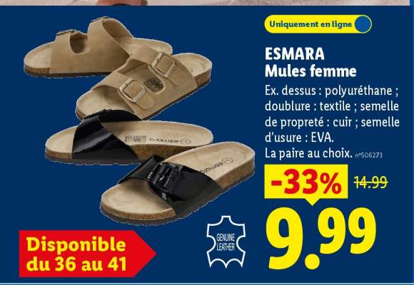 ESMARA Mules femme