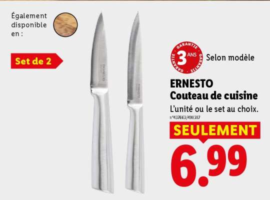 ERNESTO Couteau de cuisine