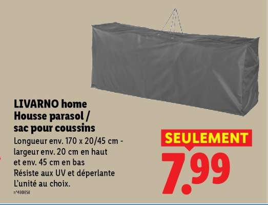 LIVARNO home Housse parasol / sac pour coussins