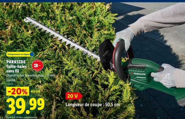 PARKSIDE Taille-haies sans fil
