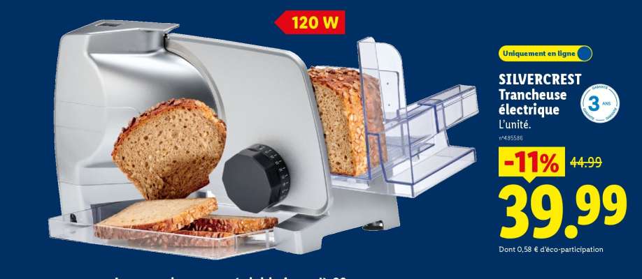 SilverCrest Trancheuse électrique