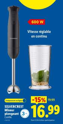 Silvercrest Mixeur plongeant