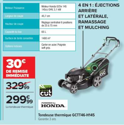 Tondeuse thermique GCTT46-H145