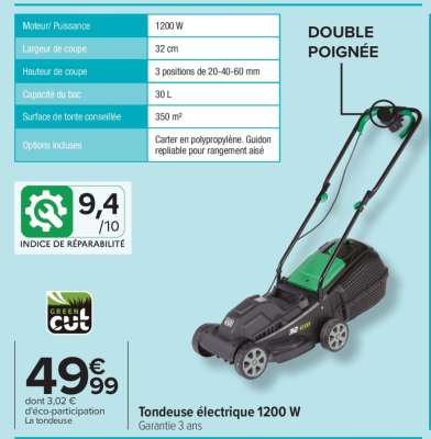 Tondeuse électrique 1200 W
