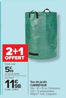 Sac de jardin CARREFOUR