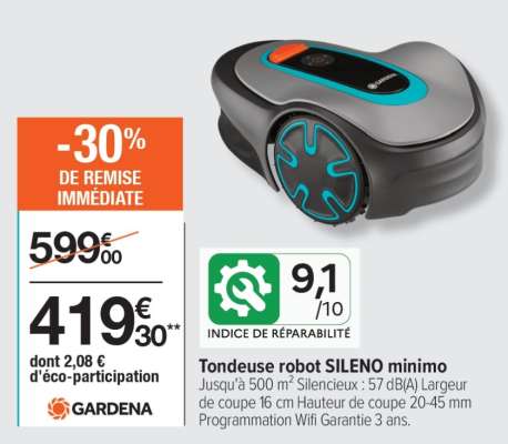 Tondeuse robot SILENO minimo