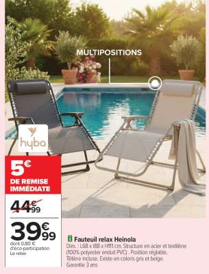 Fauteuil relax Heinola