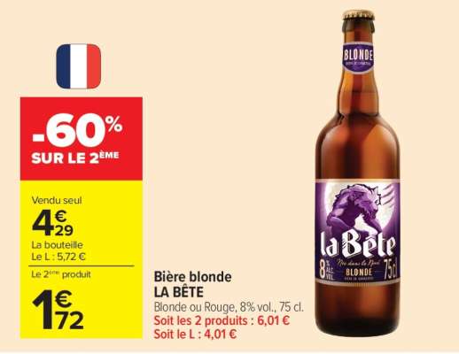 Bière Blonde La Bête