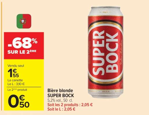 Bière Blonde Super Bock