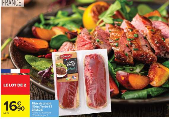 Filets de canard 'l'extra tendre' 'Le Gaulois'