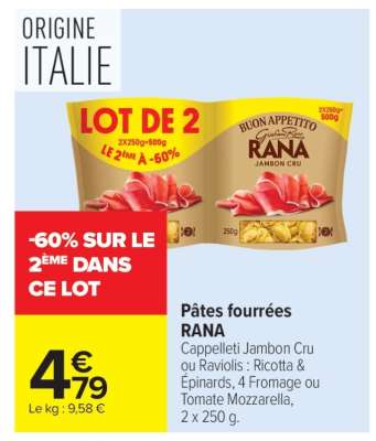 Pâtes fourrées RANA