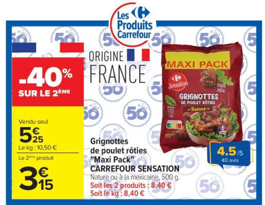 Grignottes de poulet rôties «Maxi Pack»