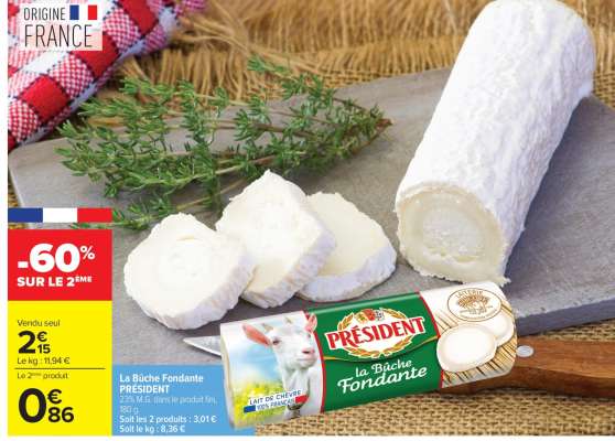 LA BÛCHE FONDANTE PRESIDENT