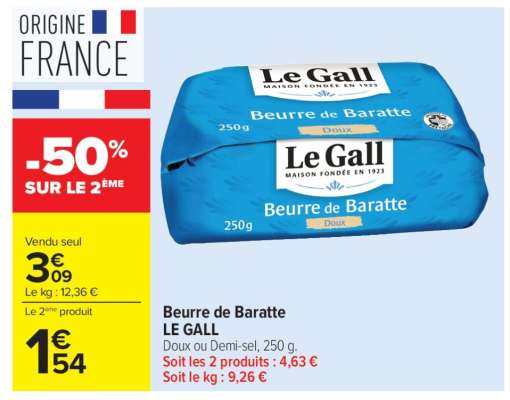 Beurre De Baratte Le Gall
