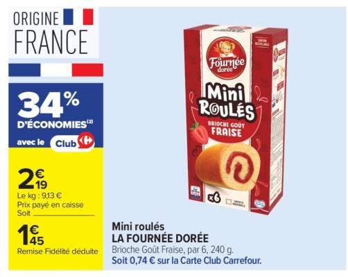 Mini roulés LA FOURNÉE DORÉE