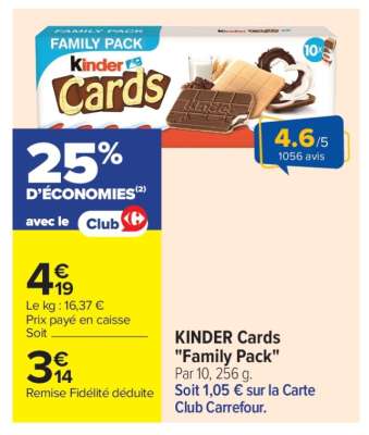 KINDER Cards "Family Pack"