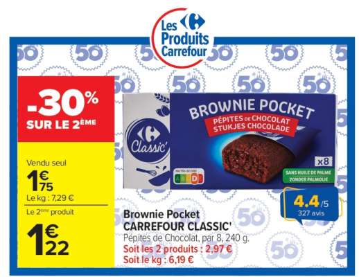 Brownie Pocket CARREFOUR CLASSIC