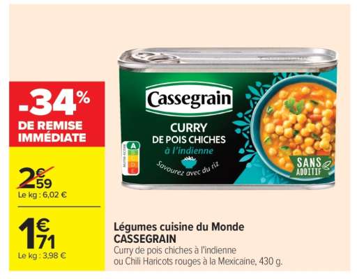 Légumes cuisine du Monde CASSEGRAIN