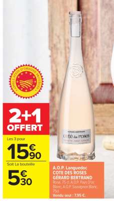 A.O.P. Languedoc COTE DES ROSES GÉRARD BERTRAND