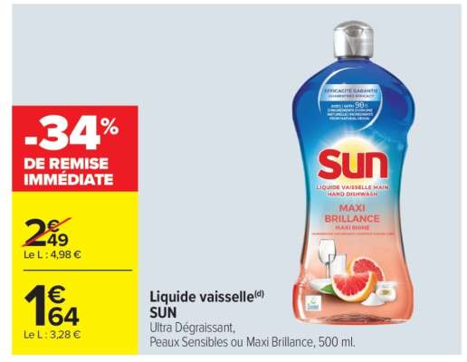 Liquide vaisselle SUN