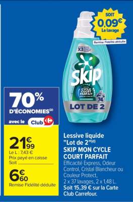 Lessive liquide "Lot de 2"