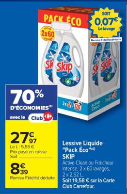 Lessive liquide «Pack éco» SKIP