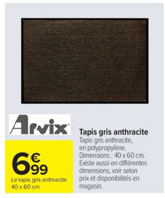 Tapis gris anthracite