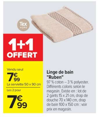 Linge de bain 'Ruben'