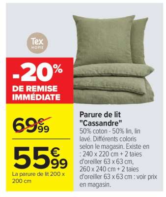 Parure de lit "Cassandre"