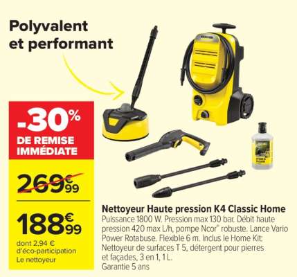 Nettoyeur Haute pression K4 Classic Home