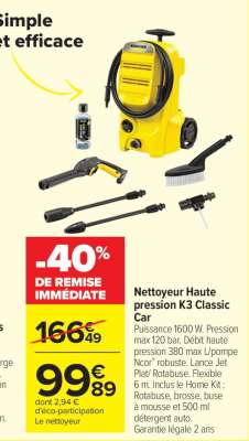 Nettoyeur Haute pression K3 Classic Car