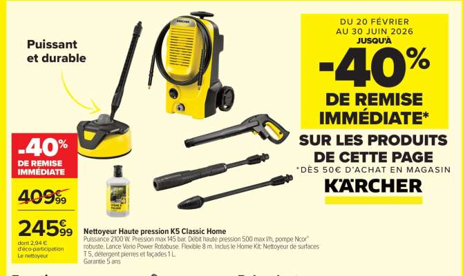 Nettoyeur Haute pression K5 Classic Home