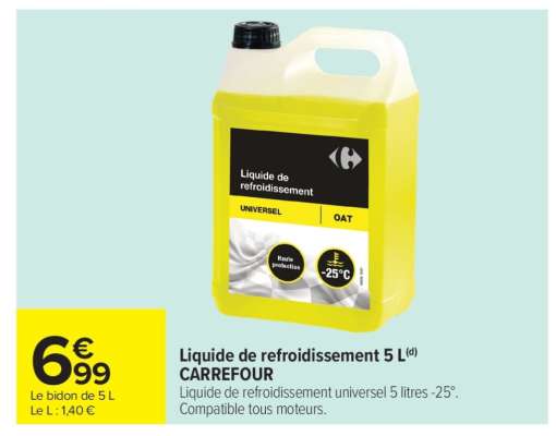 Liquide de refroidissement 5 L