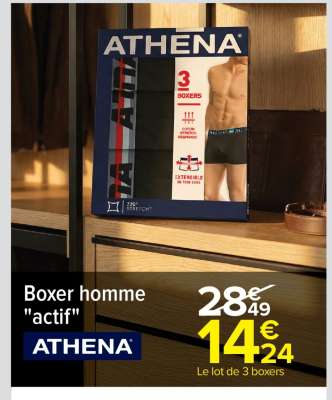 Boxer homme "actif"