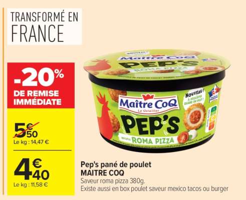 Pep's pané de poulet MAITRE COQ