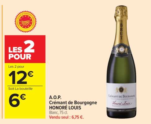 A.O.P. Crémant de Bourgogne HONORÉ LOUIS