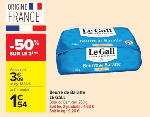Beurre De Baratte Le Gall