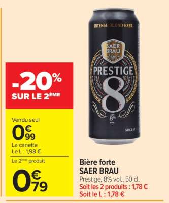 Bière forte SAER BRAU