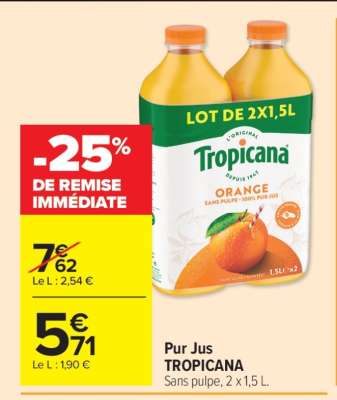 Pur jus TROPICANA
