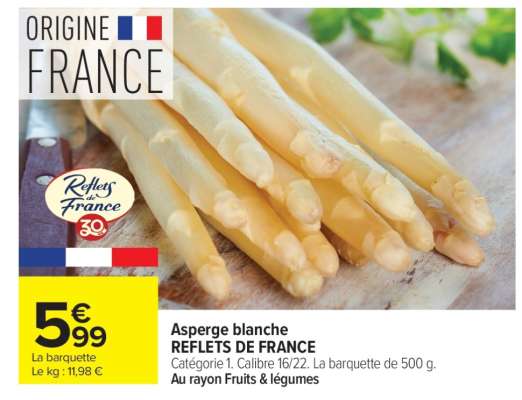 Asperge Blanche REFLETS DE FRANCE