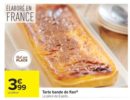 Tarte bande de flan