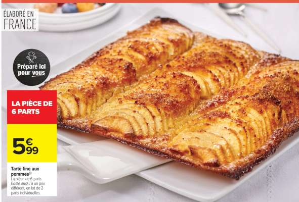 Tarte fine aux pommes