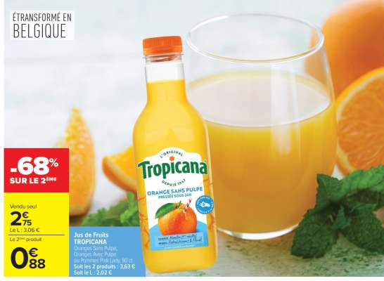 TROPICANA Jus de fruits