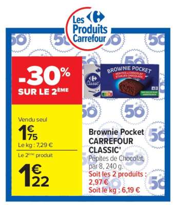 Brownie Pocket CARREFOUR CLASSIC