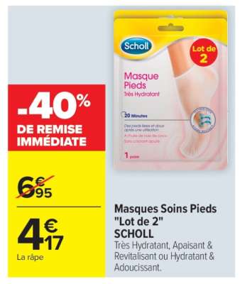 Masques Soins Pieds "Lot de 2" SCHOLL