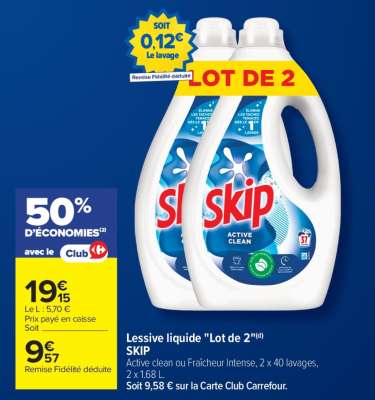 Lessive liquide "Lot de 2"