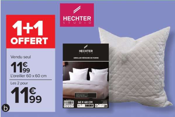 HECHTER STUDIO Oreiller "Mémoire de forme"